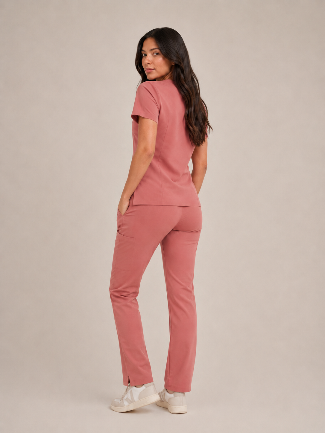 Scrub Feminino Mescla Goiaba