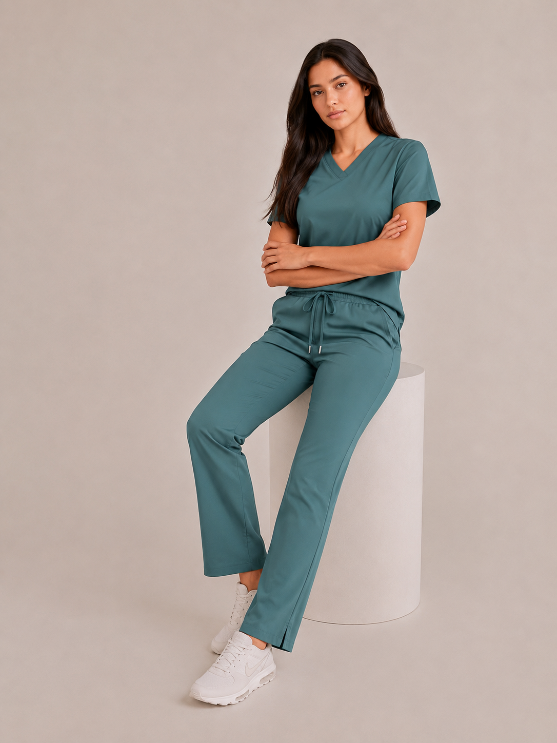 Scrub Feminino Mescla Ocean Deep