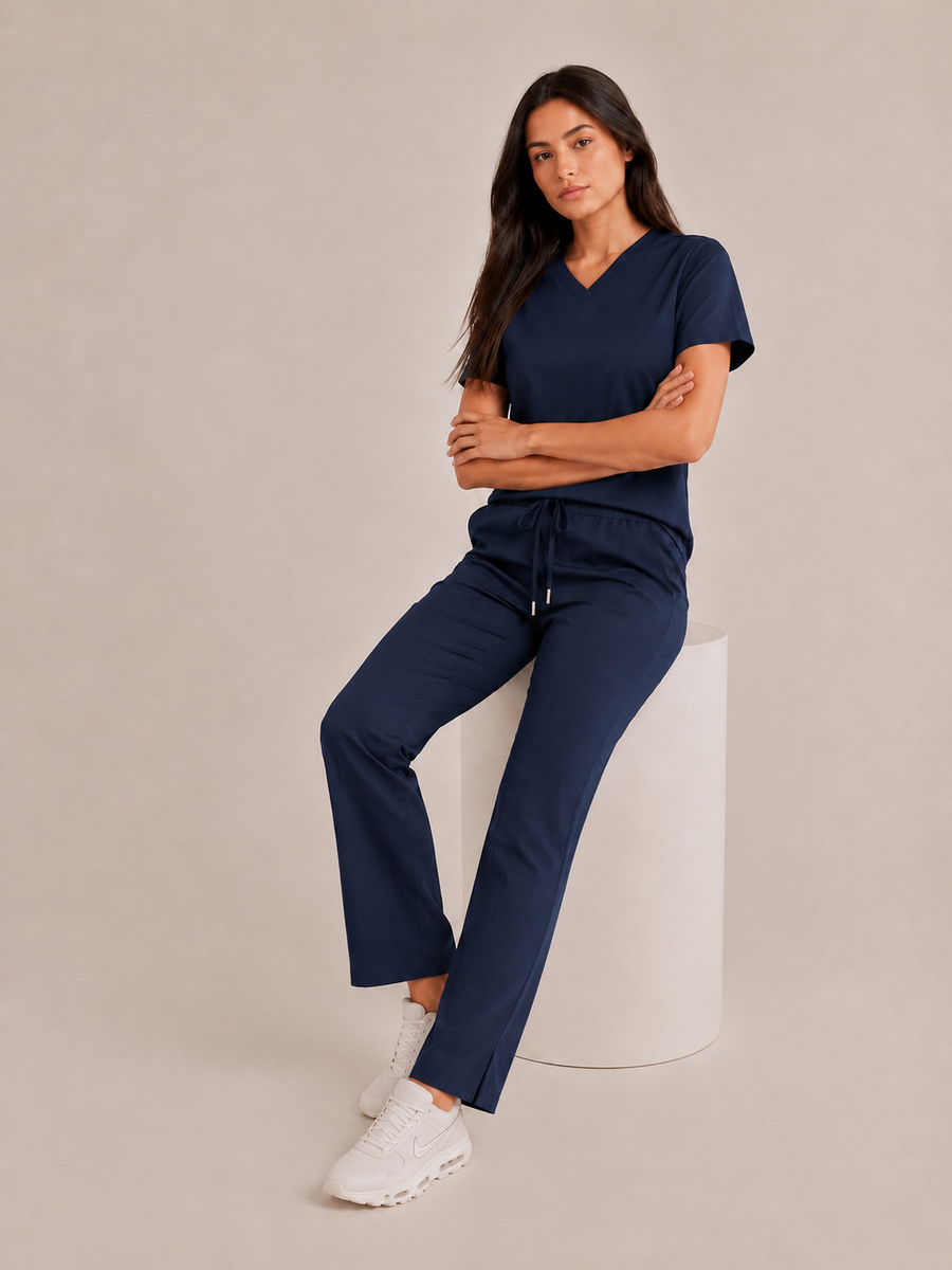 Scrub Feminino Mescla Blue Space