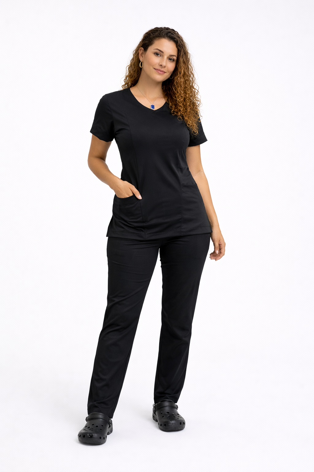 Scrub Feminino Malha Tecnológica Preto