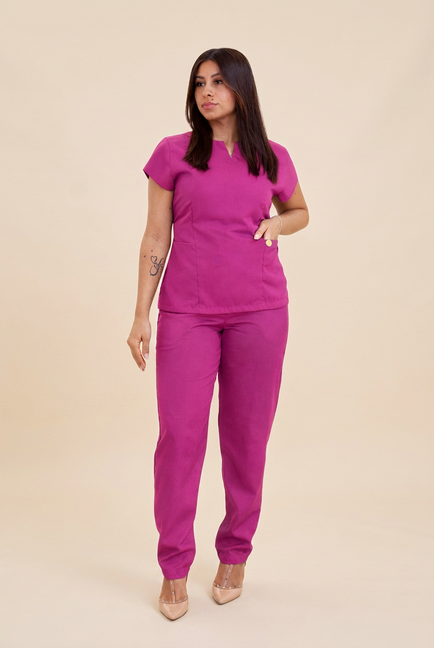 Scrub Feminino Gabardine Rosa Pink